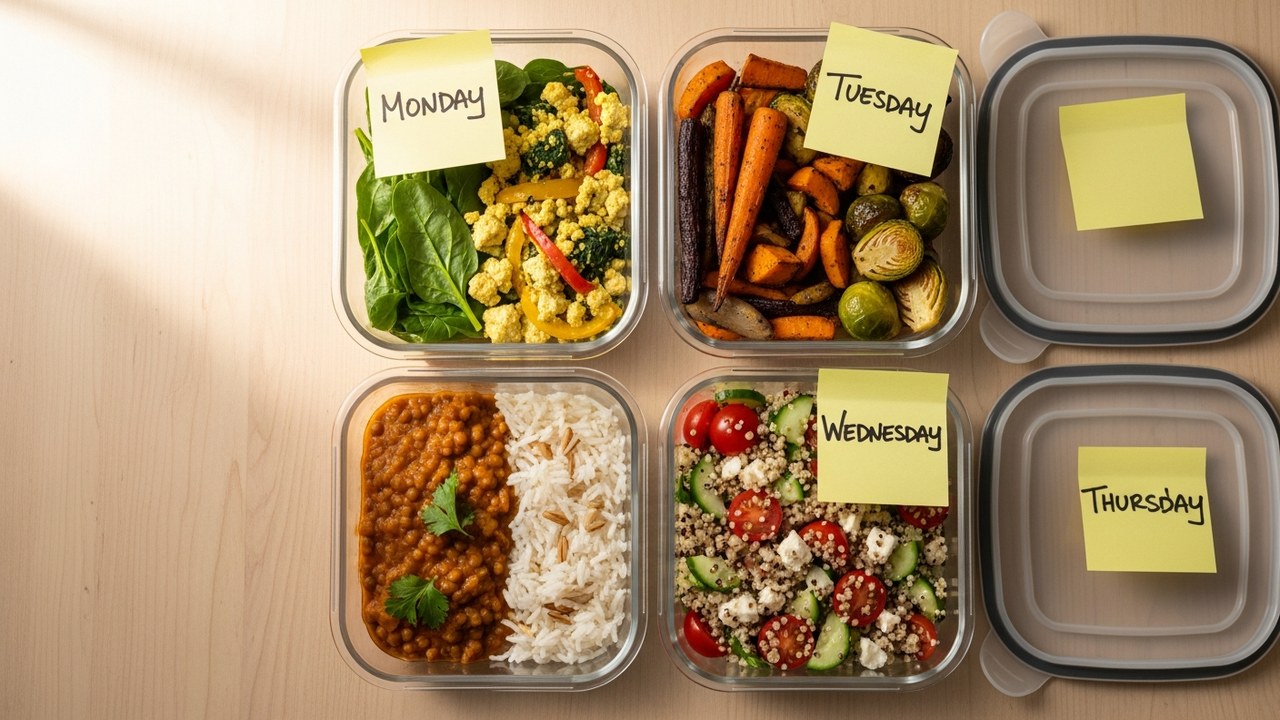 Vegetarisches Meal Prep: Eine Woche ohne Fleisch